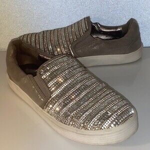 Sparkle Bling Big Girls Slip on Shoe Sneaker 4